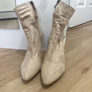 Faux Suede Ankle Booties